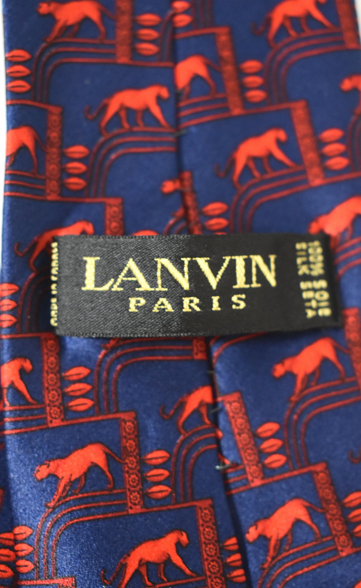 Cravate en soie Lanvin