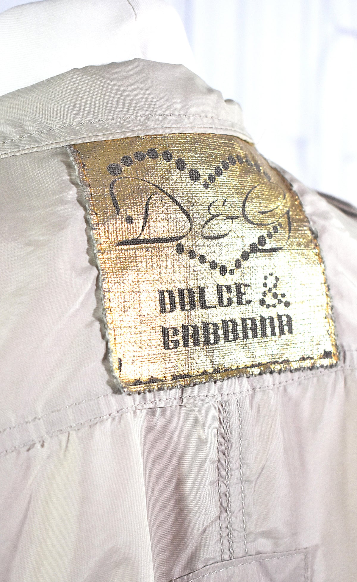 Veste légère beige Dolce & Gabbana