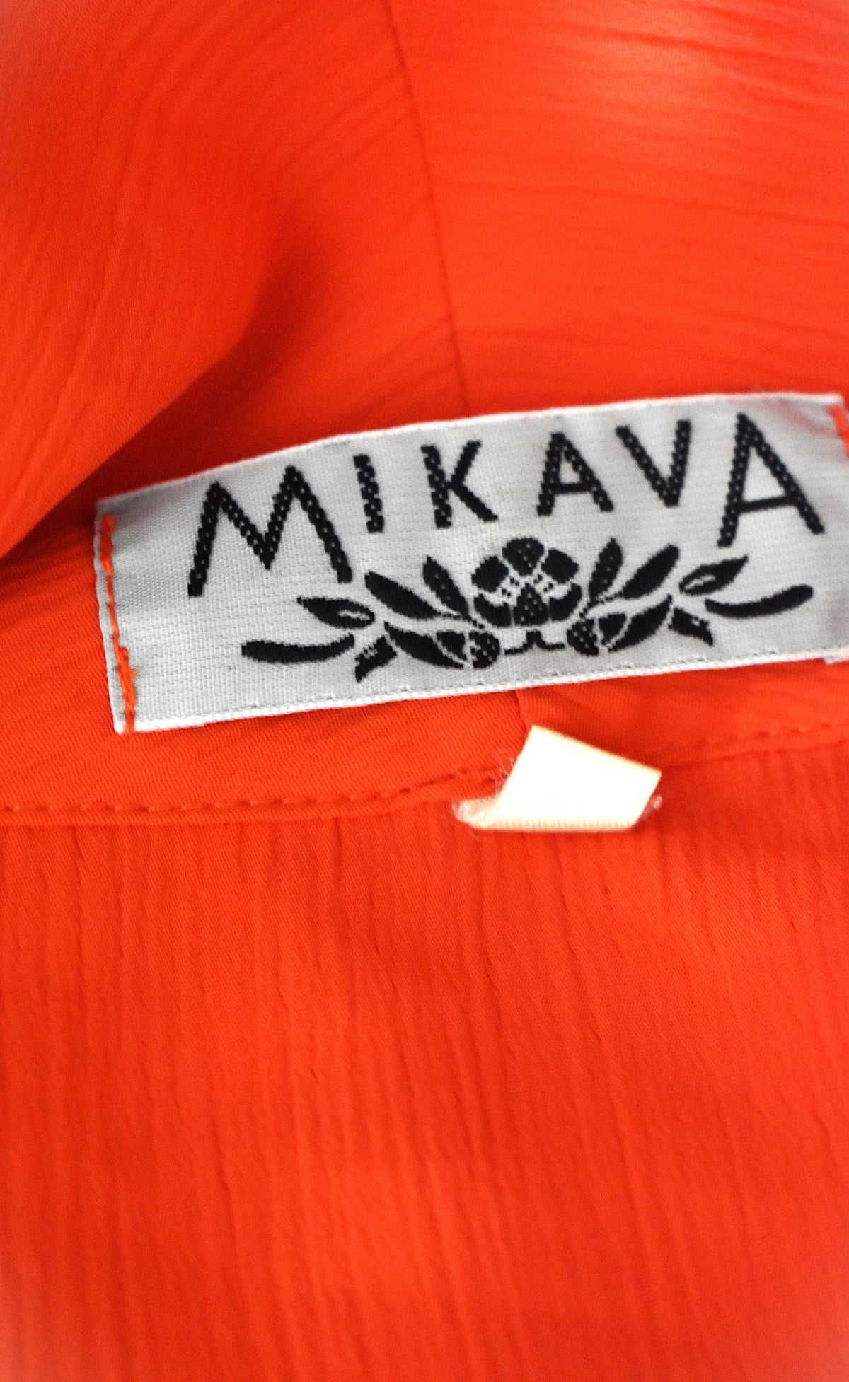Chemise orange corail fluide effet froissé