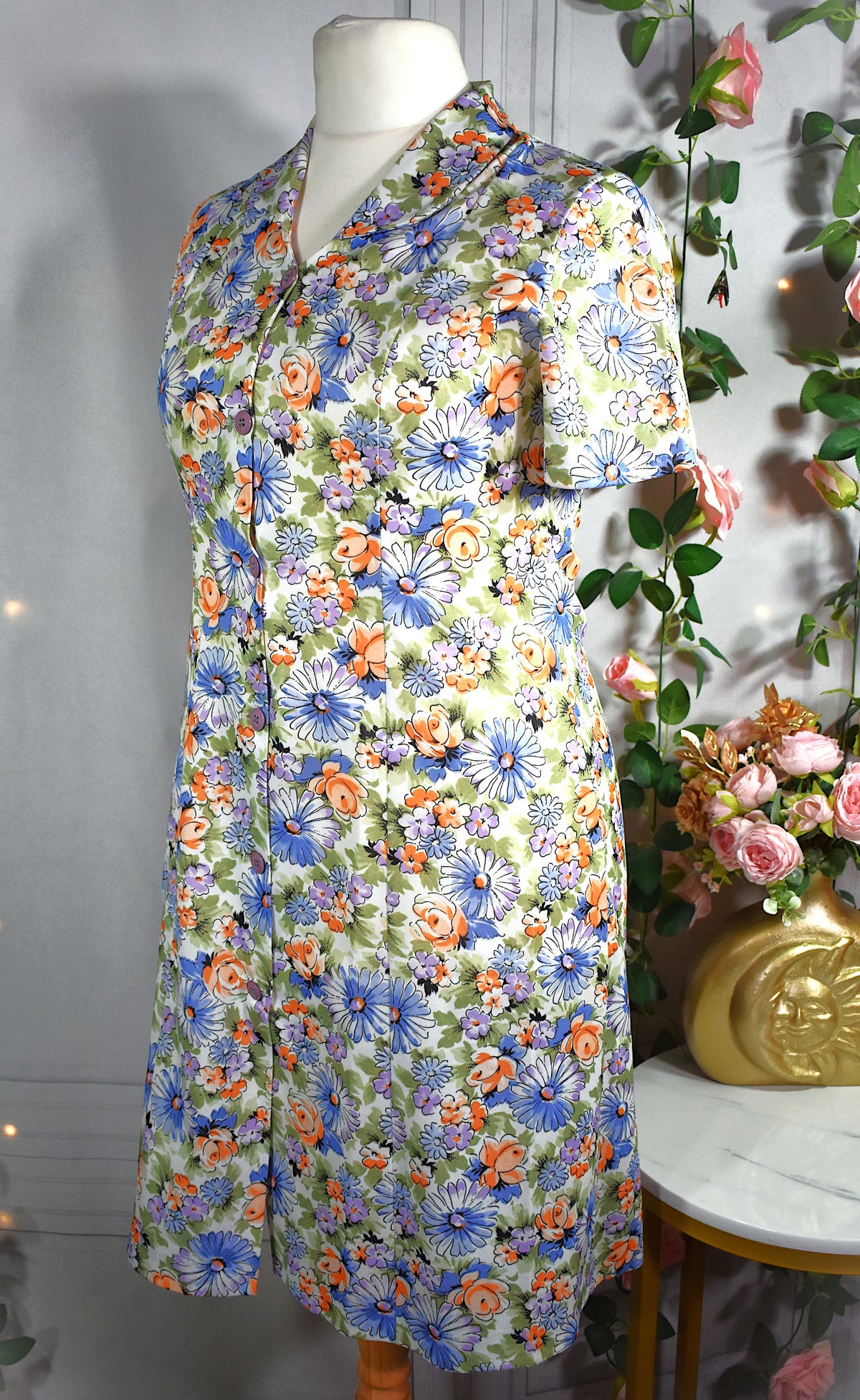 Robe à fleurs vintage