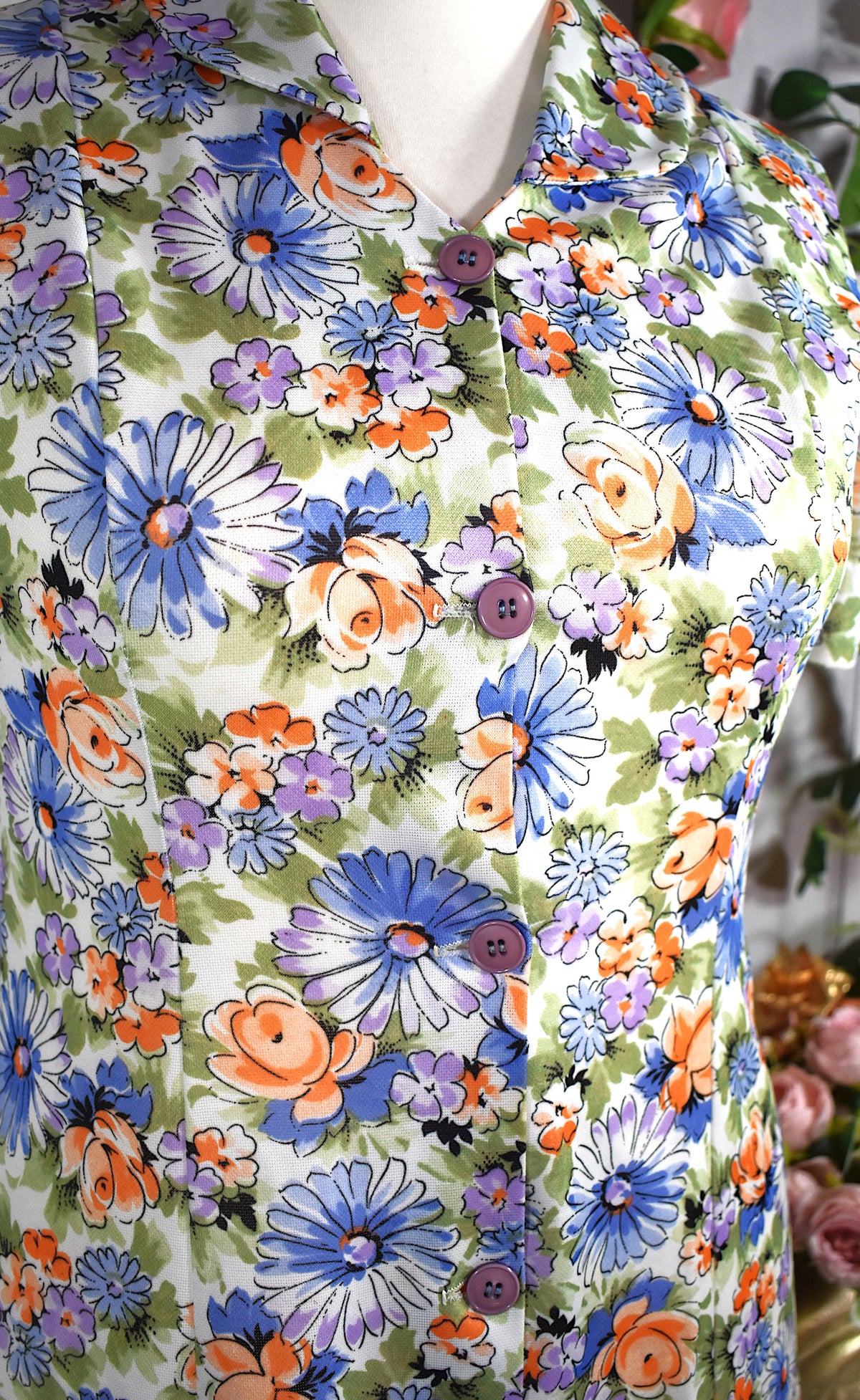 Robe à fleurs vintage