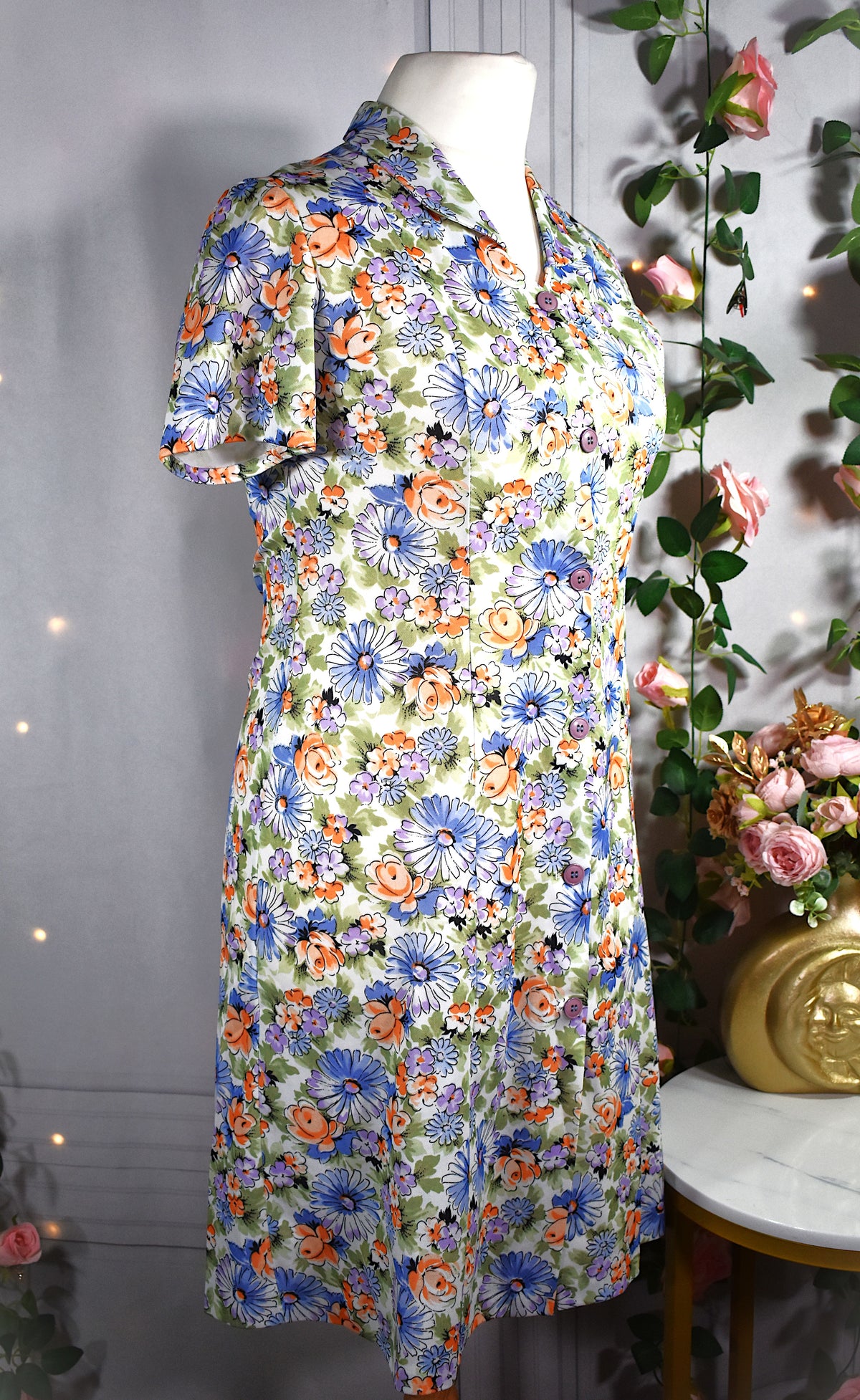 Robe à fleurs vintage