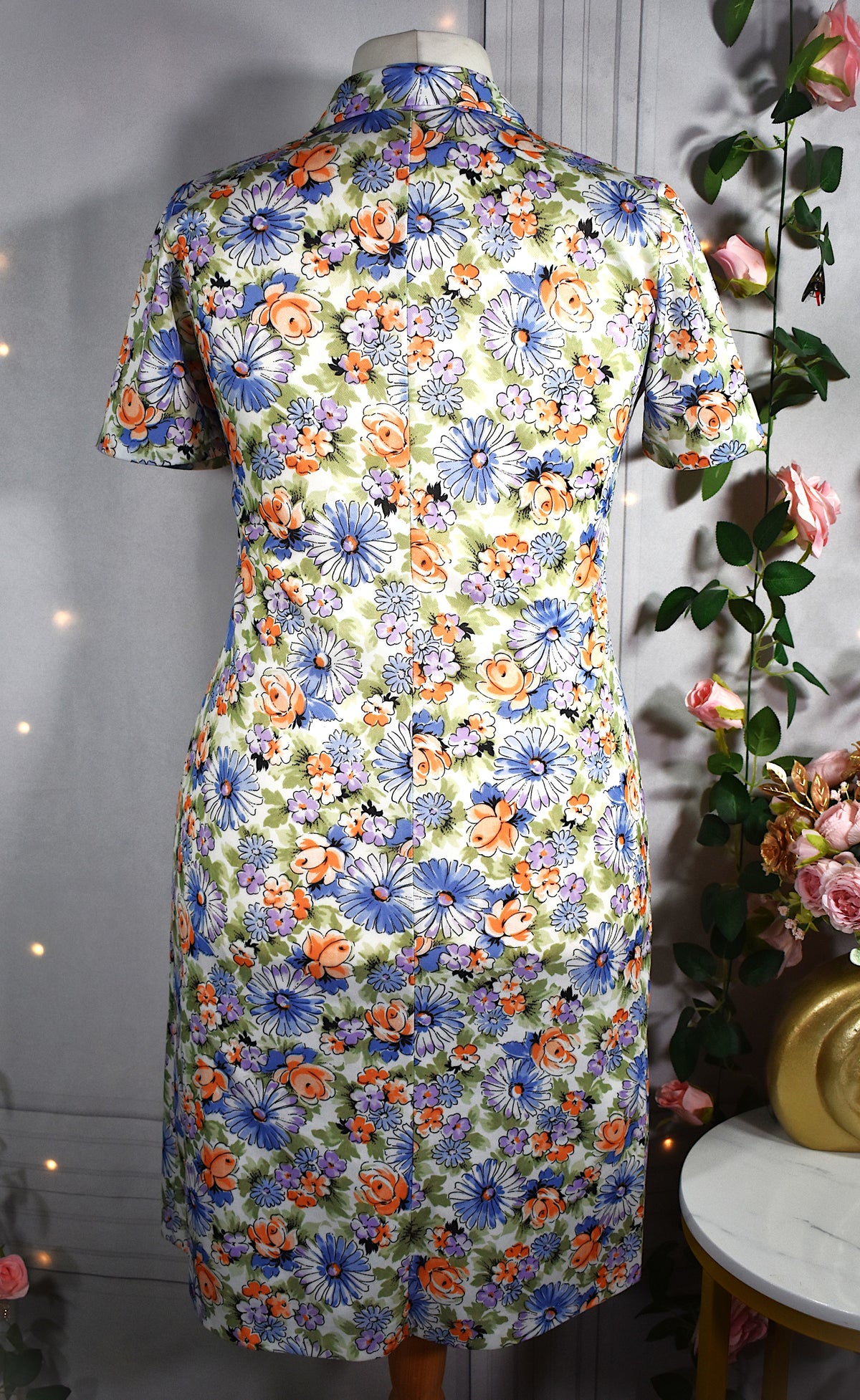 Robe à fleurs vintage