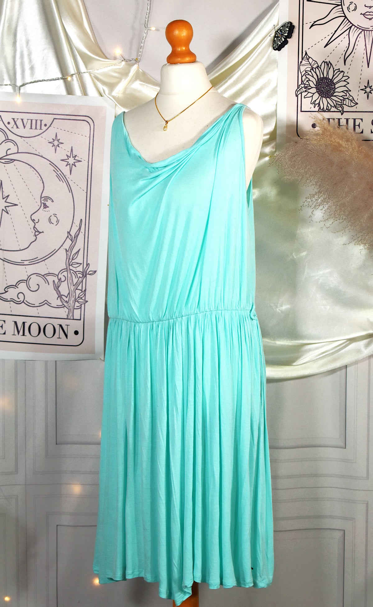 Robe Tommy Hilfiger Hilfiger Denim turquoise en viscose