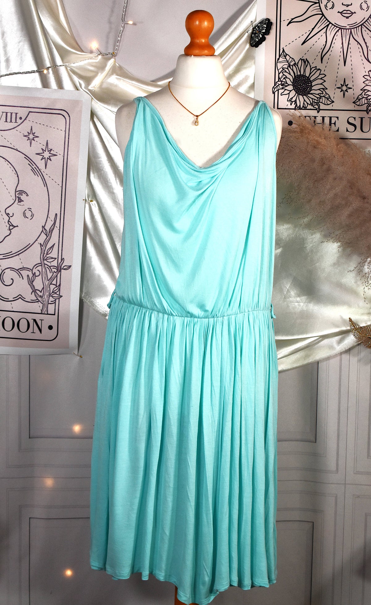 Robe Tommy Hilfiger Hilfiger Denim turquoise en viscose