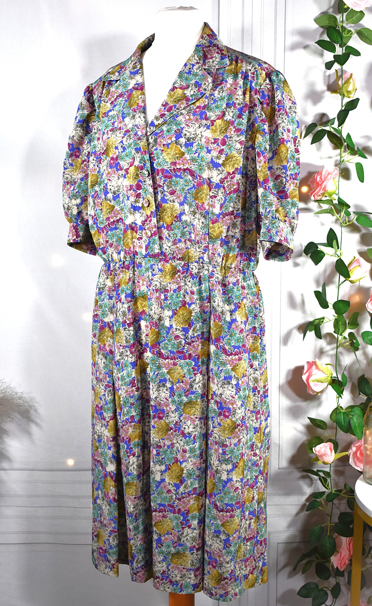 Robe fluide à fleurs