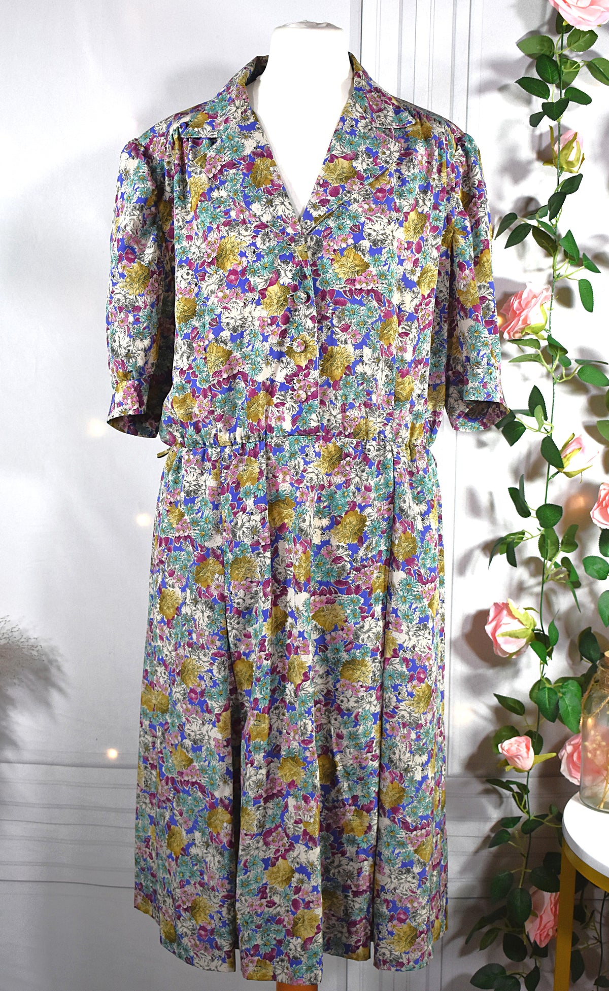 Robe fluide à fleurs