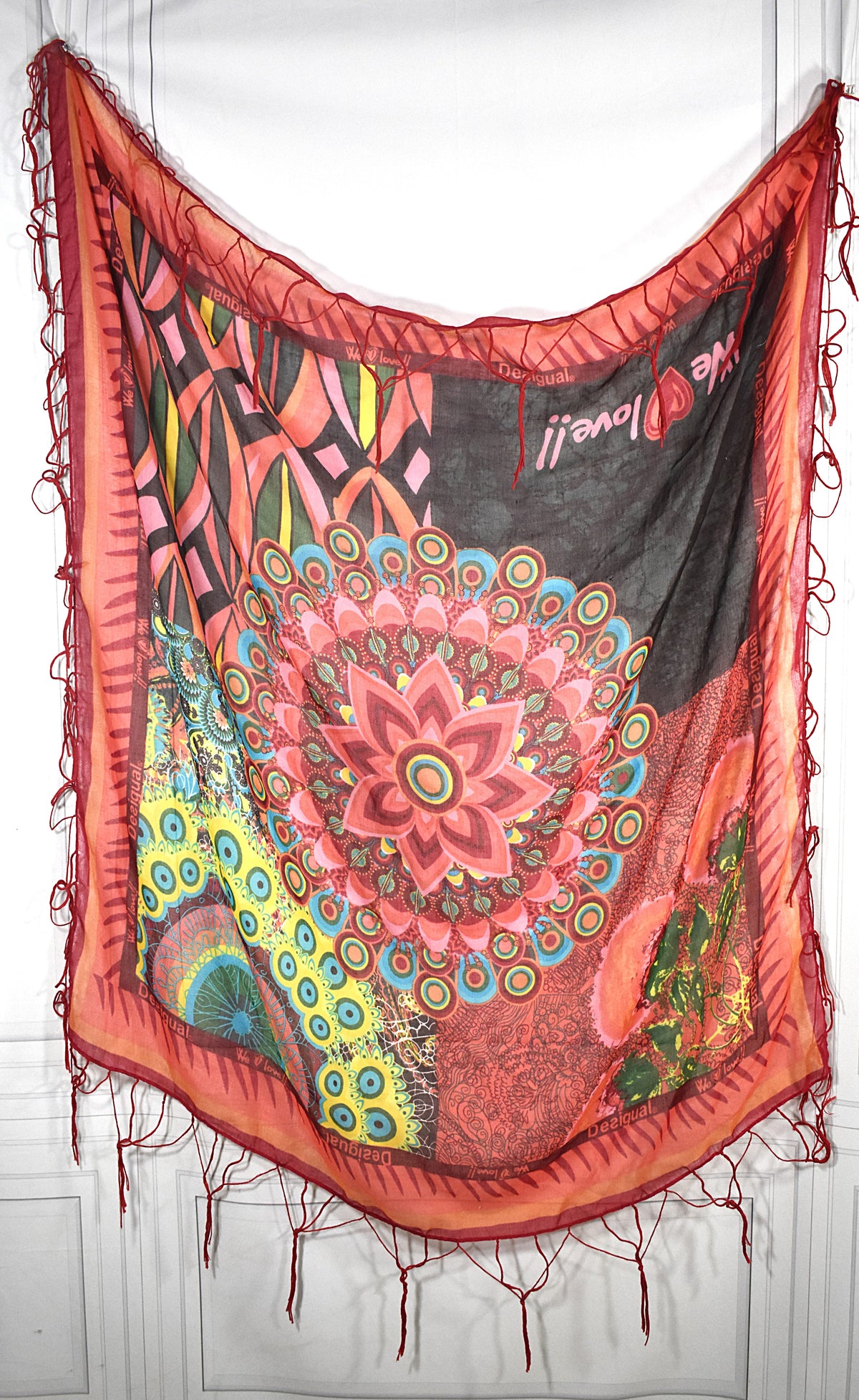 Foulard à franges Desigual