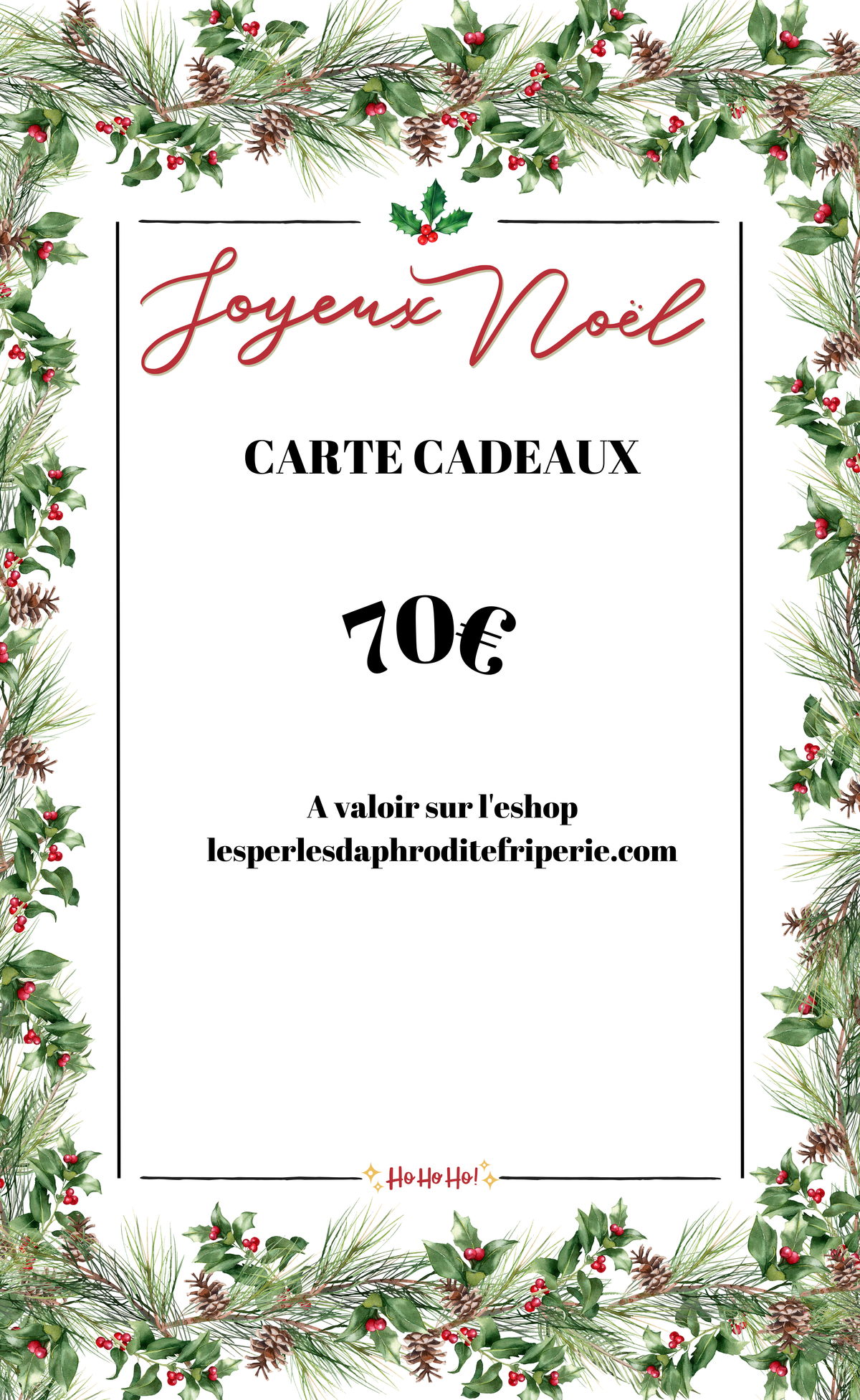 Cartes Cadeaux Les Perles d'Aphrodite