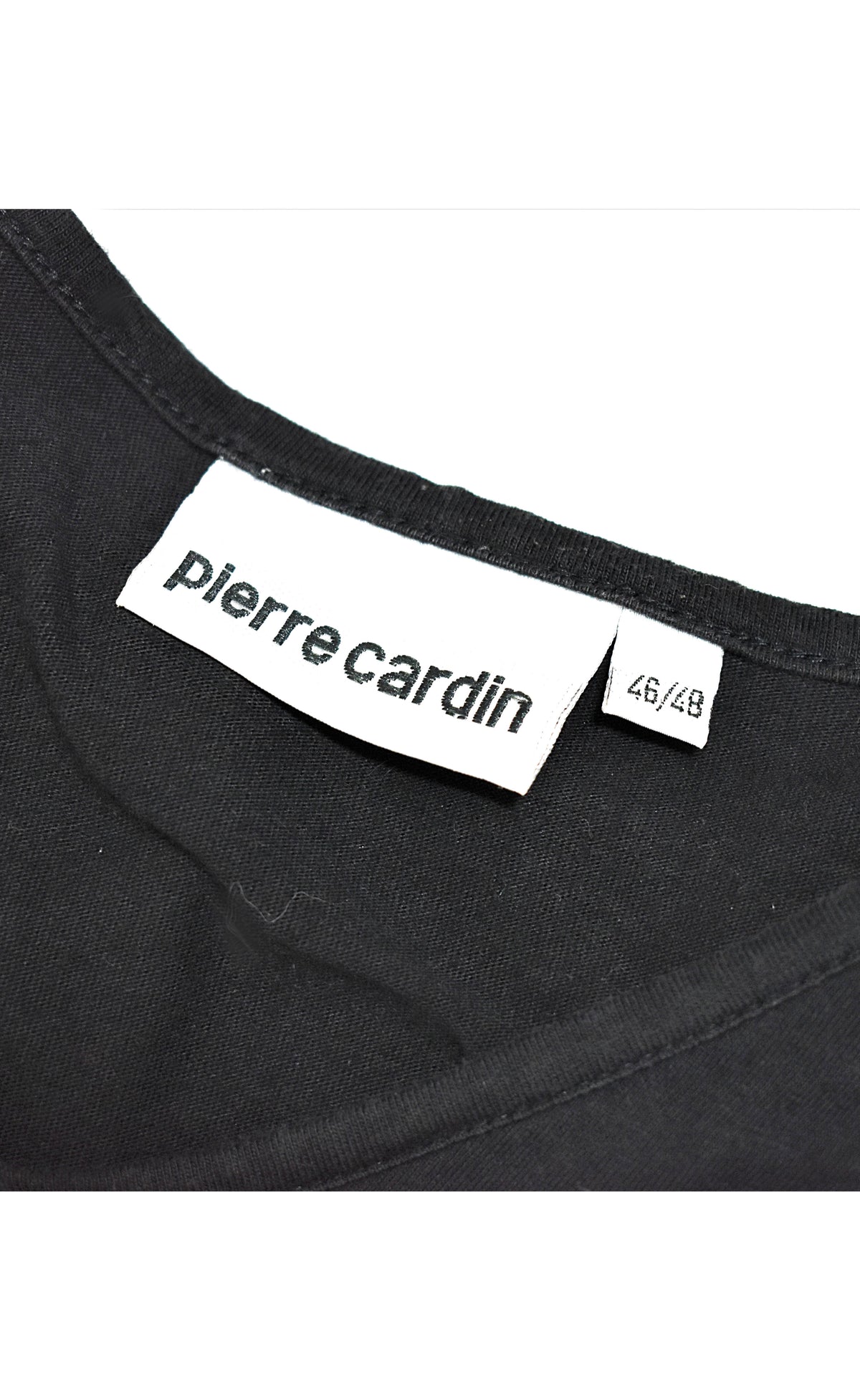 T-shirt en coton noir Pierre Cardin